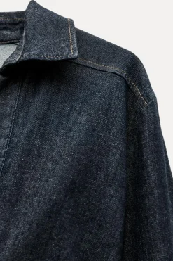 Clearance VESTIDO CAMISERO EFECTO DENIM Mujer Vestidos