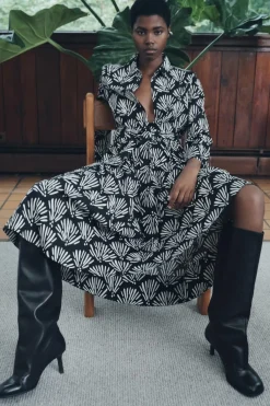 Fashion VESTIDO CAMISERO ESTAMPADO ZW COLLECTION Mujer Vestidos