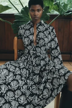 Fashion VESTIDO CAMISERO ESTAMPADO ZW COLLECTION Mujer Vestidos