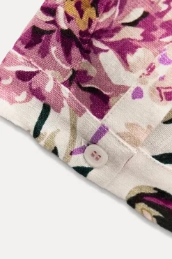 New VESTIDO CAMISERO LINO 100% ZW COLLECTION Mujer Vestidos