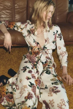 New VESTIDO CAMISERO LINO 100% ZW COLLECTION Mujer Vestidos