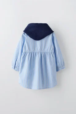 Niños ZARA 1½ - 6 Años·Vestidos / Petos|6 - 18 Meses·Vestidos / Monos<VESTIDO CAMISERO RAYAS BANDANA PUNTO