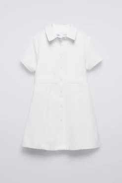 Niños ZARA 6 - 14 Años·Vestidos / Monos<VESTIDO CAMISERO SARGA