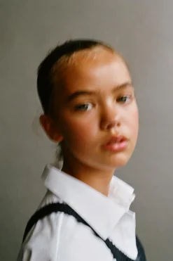 Niños ZARA 6 - 14 Años·Vestidos / Monos<VESTIDO CAMISERO TOP PUNTO