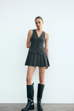 Clearance VESTIDO CHALECO RAYAS TABLAS Mujer Vestidos