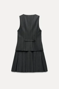 Clearance VESTIDO CHALECO RAYAS TABLAS Mujer Vestidos