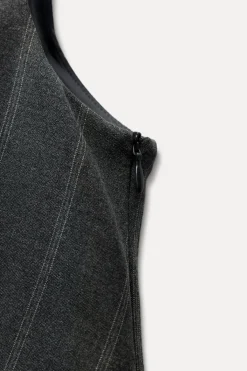 Clearance VESTIDO CHALECO RAYAS TABLAS Mujer Vestidos