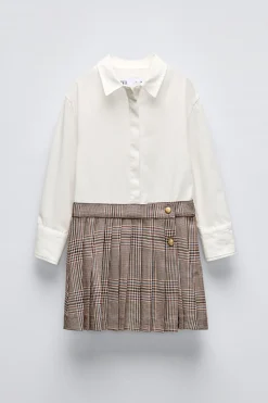 Niños ZARA 6 - 14 Años·Vestidos / Monos<VESTIDO COMBINADO