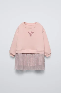 Niños ZARA 1½ - 6 Años·Vestidos / Petos|6 - 18 Meses·Vestidos / Monos<VESTIDO COMBINADO