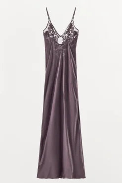 Discount VESTIDO COMBINADO BORDADOS ABALORIOS Mujer Vestidos|Lenceria