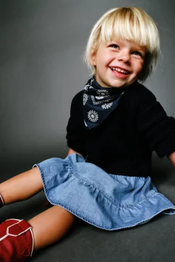 Niños ZARA 1½ - 6 Años·Vestidos / Petos|1½ - 6 Años·Punto<VESTIDO COMBINADO CON PAÑOLETA FLORES