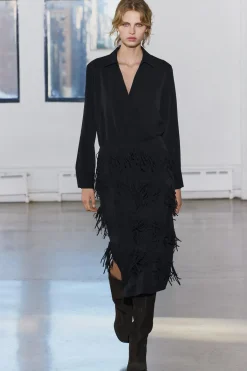 Online VESTIDO COMBINADO FLECOS ZW COLLECTION Mujer Vestidos