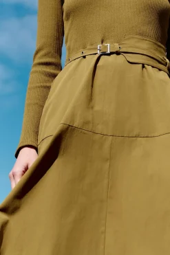 Sale VESTIDO COMBINADO HEBILLAS Mujer Vestidos