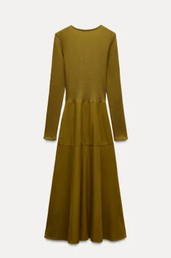 Sale VESTIDO COMBINADO HEBILLAS Mujer Vestidos