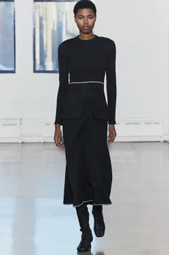 Hot VESTIDO COMBINADO PESPUNTES Mujer Vestidos