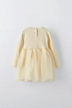 Niños ZARA 1½ - 6 Años·Vestidos / Petos|6 - 18 Meses·Vestidos / Monos<VESTIDO COMBINADO TUL