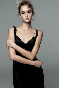 Fashion VESTIDO CORSETERO TERCIOPELO Mujer Vestidos