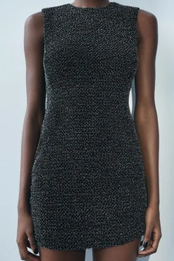 Clearance VESTIDO CORTO ABALORIOS ZW COLLECTION Mujer Vestidos