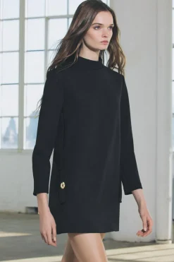 Fashion VESTIDO CORTO BOTONES Mujer Vestidos