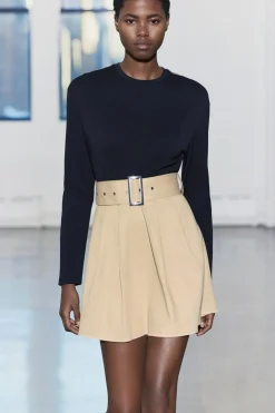 Discount VESTIDO CORTO COMBINADO CINTURÓN Mujer Vestidos