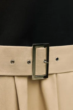 Discount VESTIDO CORTO COMBINADO CINTURÓN Mujer Vestidos