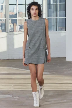 Discount VESTIDO CORTO CUADROS ZW COLLECTION Mujer Vestidos