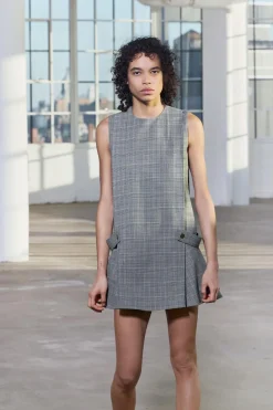 Discount VESTIDO CORTO CUADROS ZW COLLECTION Mujer Vestidos