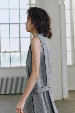 Discount VESTIDO CORTO CUADROS ZW COLLECTION Mujer Vestidos