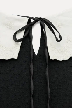 Discount VESTIDO CORTO CUELLO BOBO Mujer Vestidos