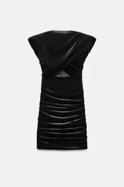 Discount VESTIDO CORTO CUT OUT TERCIOPELO Mujer Vestidos