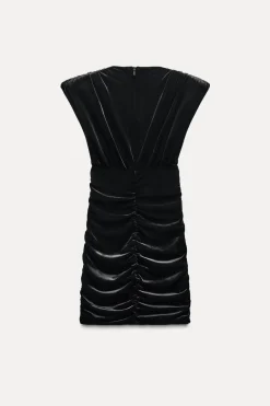 Discount VESTIDO CORTO CUT OUT TERCIOPELO Mujer Vestidos