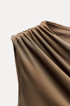 Sale VESTIDO CORTO DRAPEADO Mujer Vestidos