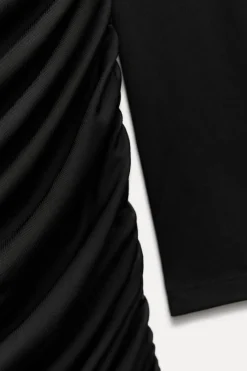 New VESTIDO CORTO DRAPEADO Mujer Vestidos