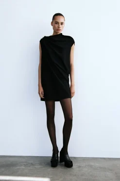 Online VESTIDO CORTO DRAPEADO Mujer Vestidos