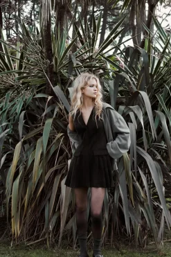 Hot VESTIDO CORTO EFECTO ANTE Mujer Vestidos