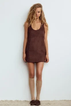 Discount VESTIDO CORTO EFECTO ANTE Mujer Vestidos