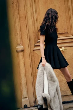 Fashion VESTIDO CORTO GODETS ZW COLLECTION Mujer Vestidos