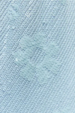 Sale VESTIDO CORTO LENTEJUELAS VOLANTES Mujer Vestidos