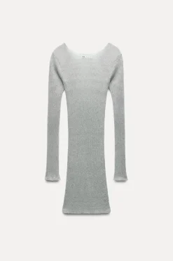 Outlet VESTIDO CORTO METALIZADO Mujer Vestidos