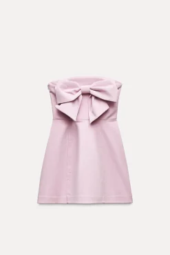 Best VESTIDO CORTO PALABRA DE HONOR LAZO Mujer Vestidos