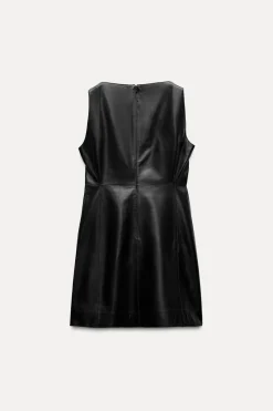 Clearance VESTIDO CORTO PIEL 100% ZW COLLECTION Mujer Vestidos