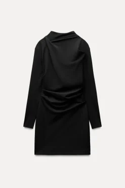 New VESTIDO CORTO PLIEGUES Mujer Vestidos