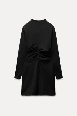 New VESTIDO CORTO PLIEGUES Mujer Vestidos