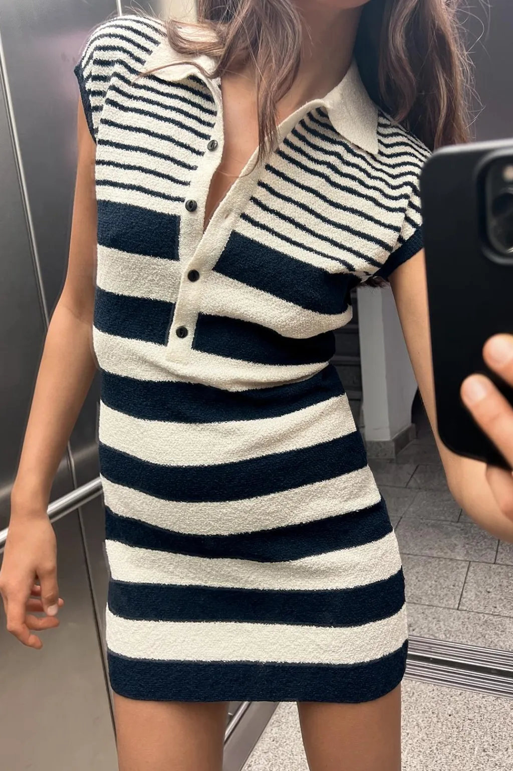 Fashion VESTIDO CORTO PUNTO CORTADO Mujer Vestidos