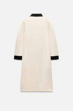 Discount VESTIDO CORTO PUNTO MANGA FRANCESA Mujer Vestidos|Cárdigan / Jerséis