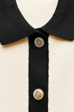 Discount VESTIDO CORTO PUNTO MANGA FRANCESA Mujer Vestidos|Cárdigan / Jerséis