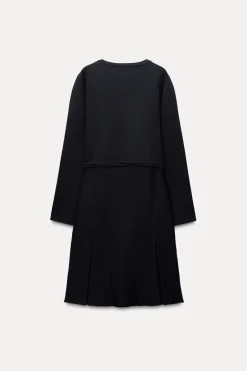 New VESTIDO CORTO PUNTO TABLAS Mujer Vestidos|Cárdigan / Jerséis