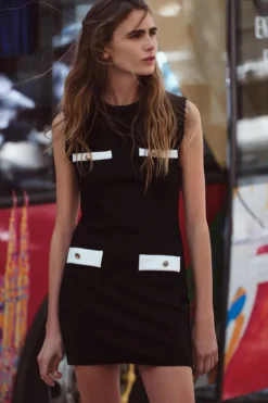 Fashion VESTIDO CORTO STRETCH Mujer Vestidos