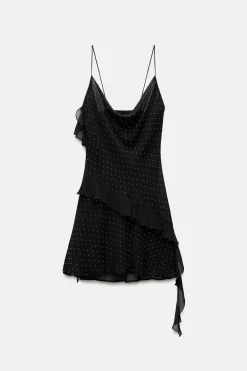 Sale VESTIDO CORTO VOLANTES BRILLOS Mujer Vestidos