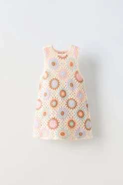 Niños ZARA 1½ - 6 Años·Vestidos / Petos|1½ - 6 Años·Punto<VESTIDO CROCHET